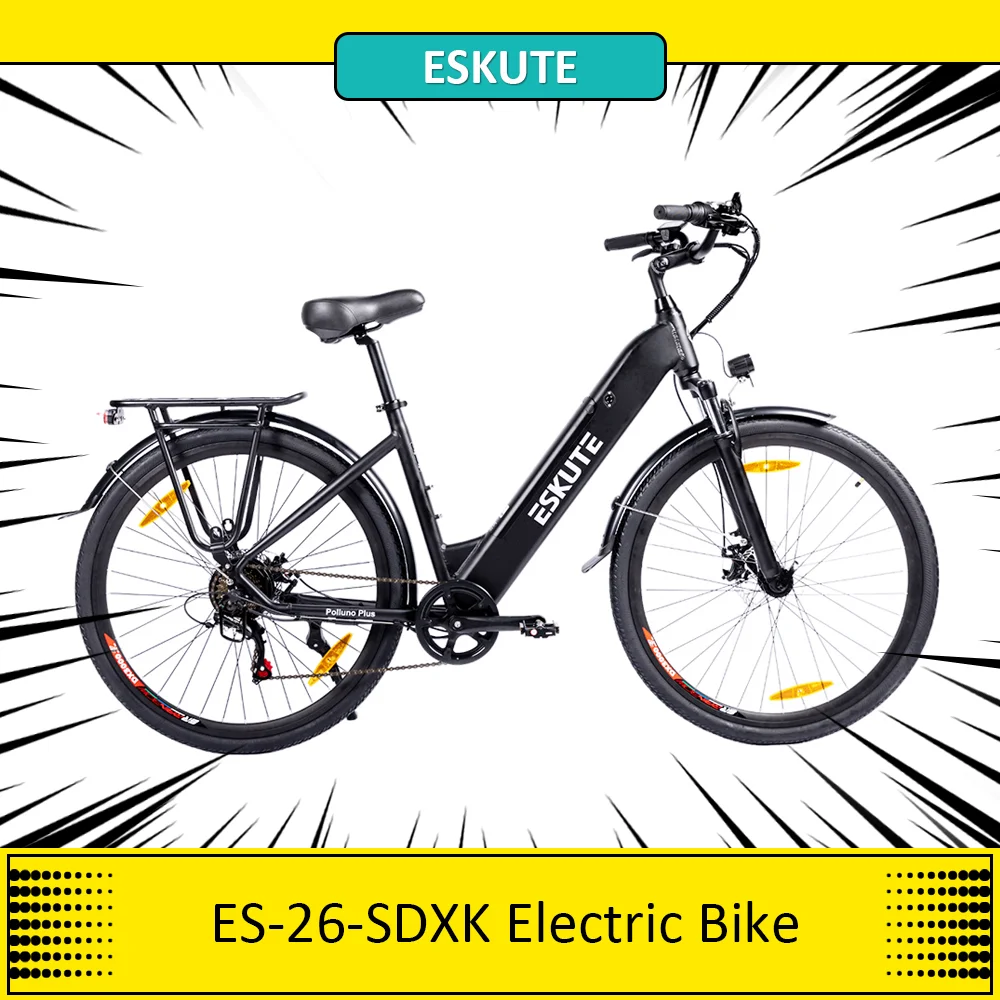 ESKUTE ES-26-SDXK Electric Bike, 250W Motor, 36V 20Ah Battery, 26*1.75