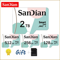 SANDIAN EXCERIA Micro TF SD Memory Card U1 2TB 1TB 128GB Class10 A1 TF Cards Formerly Toshiba For Phone Game Consoles