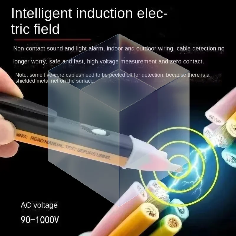 User Friendly Non Contact Test Pencil 90-1000V AC Voltage Detector for Home Use Electrical Beginners DIY Projects
