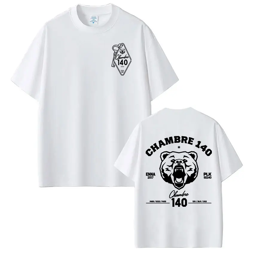 Rapper PLK Chambre 140 Enna T-Shirts Herren Damen Kleidung Mode T-Shirt Lässig 100% Baumwolle Kurzarm T-Shirts Tops Streetwear – Detail 2