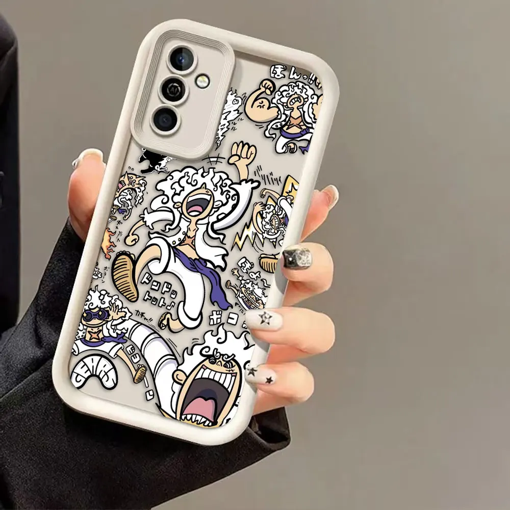 Anime One P-Piece Luffy Gear 5 Phone Case For Samsung A07 A50 A70 A03 A03S A04 A05 A05S A06 A11 A12 M34 M51 M54 NOTE 20 Cover
