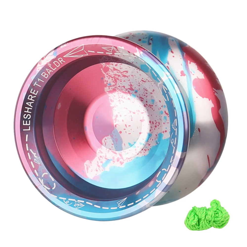 T1 Unresponsive Yoyo Competitive Yo-Yo,Alloy Yoyo for Beginners,Easy Practise Tricks,with Strings, 4