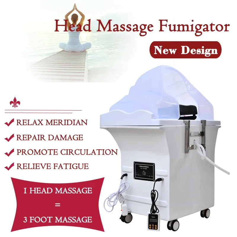 Separated Sink Set Beauty Salon Shampoo Bed Head Spa Massage Multifunctional Fumigable Scalp massage Salon furniture