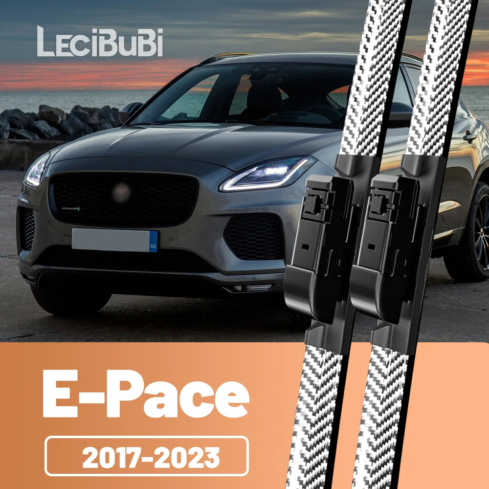 Limpiaparabrisas delantero de fibra de carbono, limpiaparabrisas para Jaguar e-pace E Pace X540 2017-2023 2018 2019 2020 2021, 2 uds.