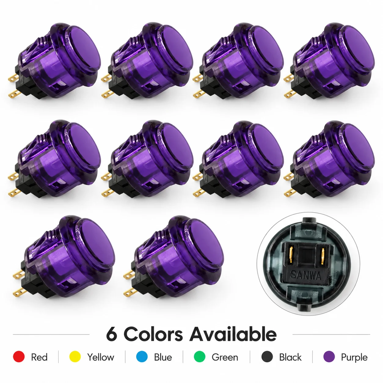 10-boutons-poussoirs-d'arcade-sanwa-24-mm-originaux-6-couleurs-interrupteur-de-jeu-rond-transparent-pour-armoire-d'arcade-diy-machine-de-jeu-de-combat