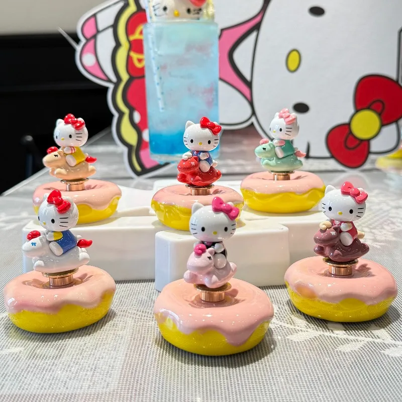 

Hello Kitty Toy Anime Cute Girl Gift Bedroom Decoration Rotating Car Desktop Ornament Women Accessories Children Toy Wholesale