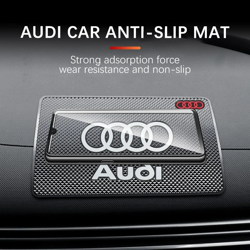 

PVC Car Styling Anti-Slip Mat Silicone Dashboard Non-Slip Pad For Audi S3 S4 S5 S6 S7 A1 A3 A4 A5 A6 C5 C6 C7 A7 A8 Q3 Q5 Q7 Q8