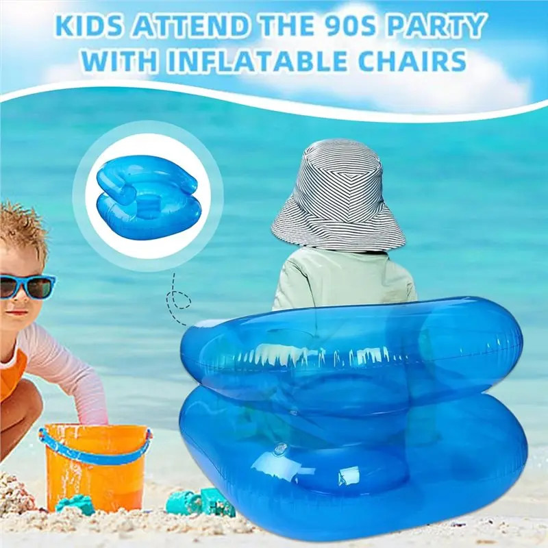 

【LIMITED EDITION】Portable Air Couches Inflatable Chair For Kids,2PCS Waterproof PVC Blow Up Chairs, Couch With Air Vents For Dai