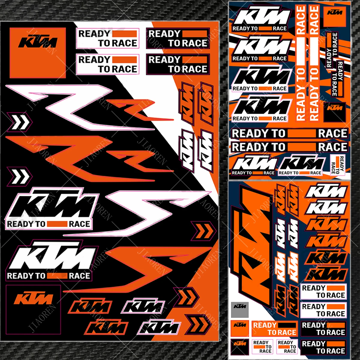 Ready To Race Ktm Stickers Decals Logo Rc390 Adventure Big Emblem Duke Motorcycle Kit