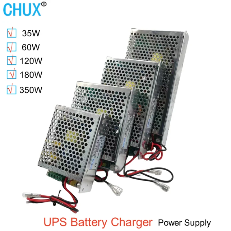 CHUX  Universal UPS Switching Power Supply  Charge Type 12V 24V 35W 60W 120W 180W 350W AC DC Battery charger LED Power Supplies