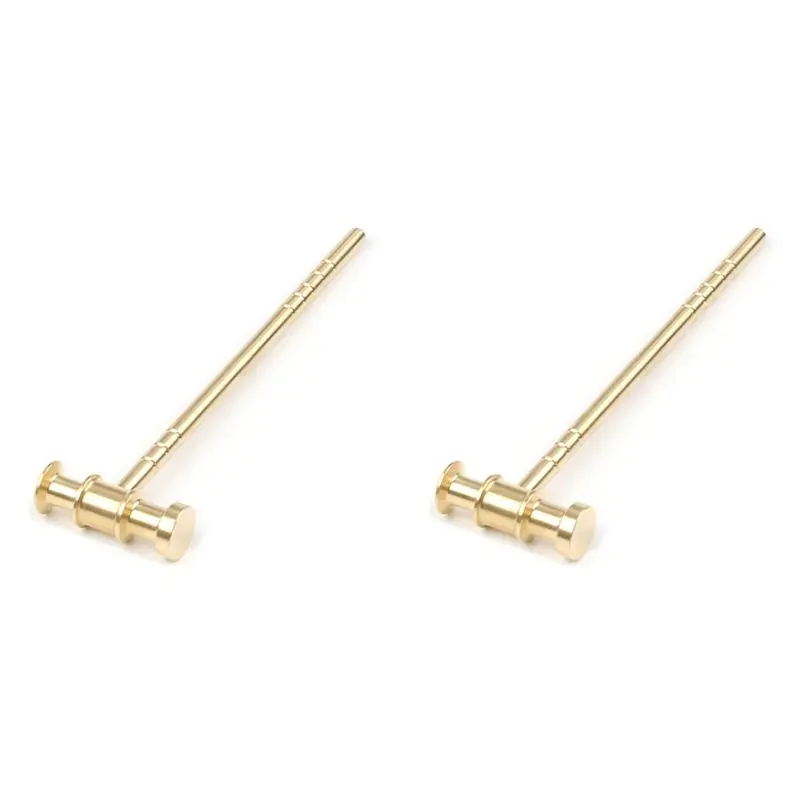 ABLN-2X High Quality Brass L150mm Solid Hammer DIY For Manual Hammer Clock Repair Hammer Leather Hammer Hand Tool Parts