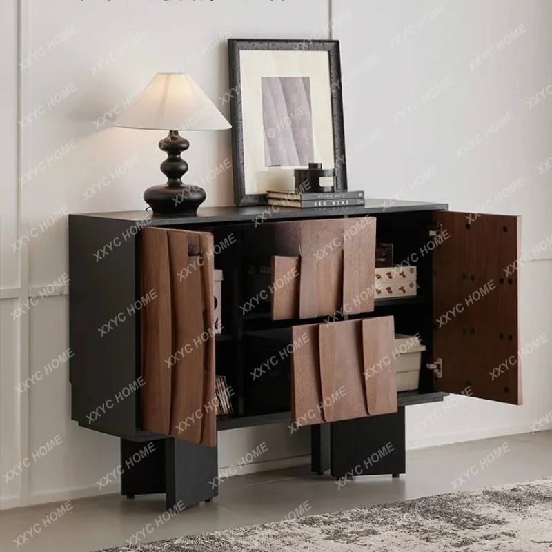 

L Luxury Modern Living Room Storage Vintage Sofa Side Cabinet Bedroom Bedside Storage Cabinet