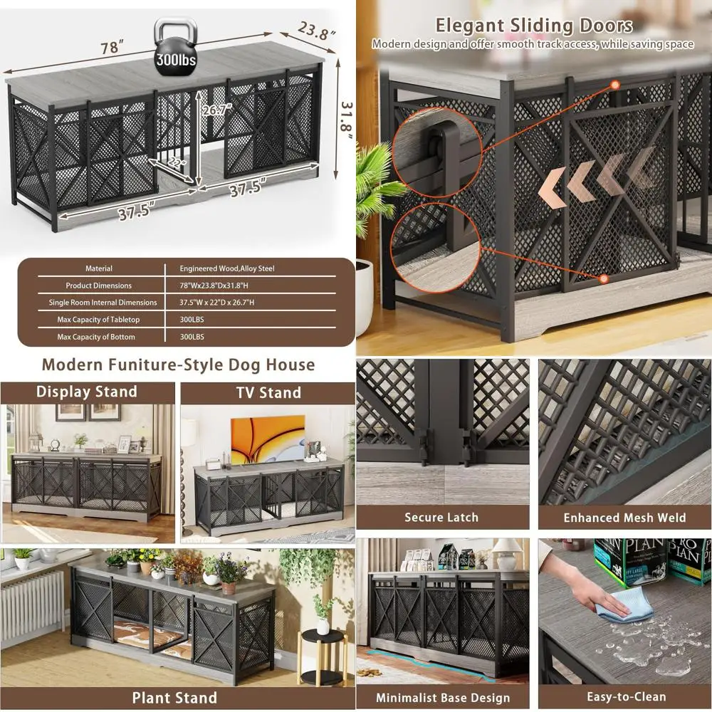 Multi Functional Heavy Duty Dog Crate Furniture