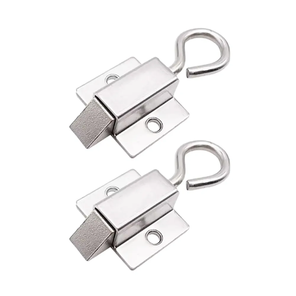 Spring Loaded Iron Pull Ring Latch Bolt For Electrical Cabinet Door Locking Mechanism