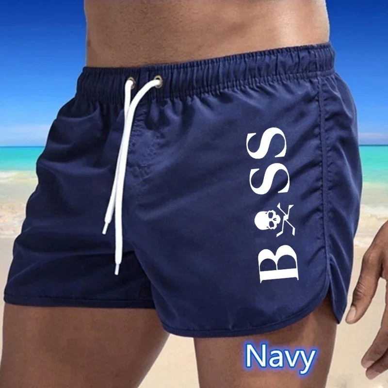 Men\'s beach shorts, sexy swimsuit, colorful swimsuit, surfing suit, informal quick drying sports pants, 2024