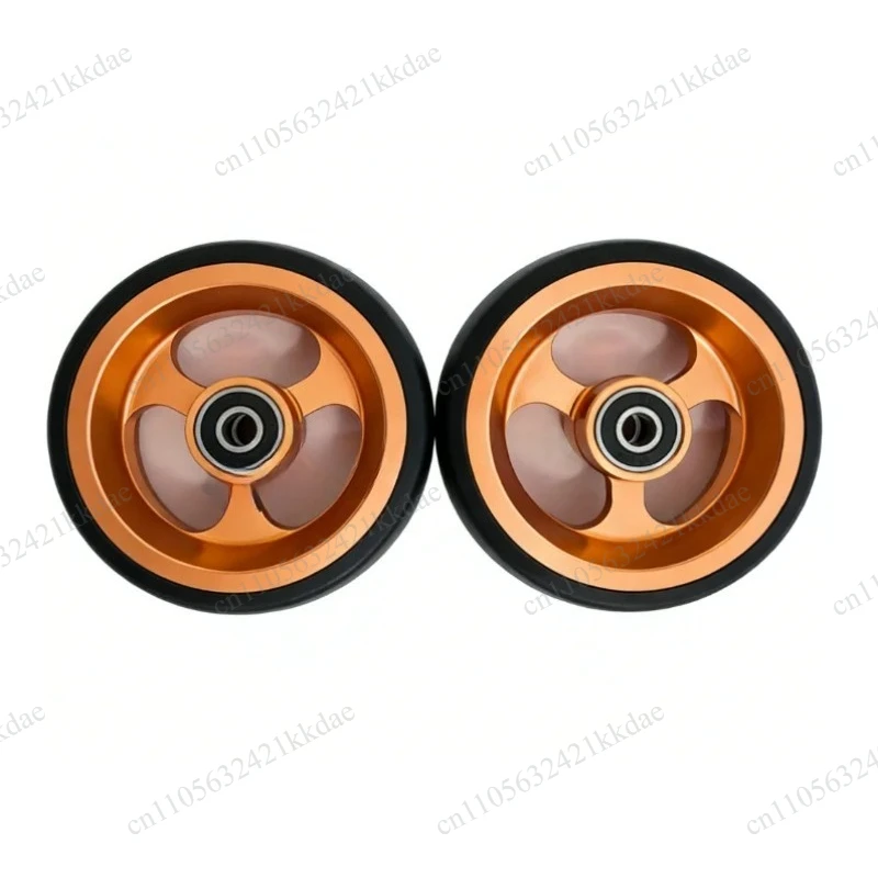 4 Inch Front Caster Rolling Wheels For Lightweight Sports Wheelchair Mobility Accessory