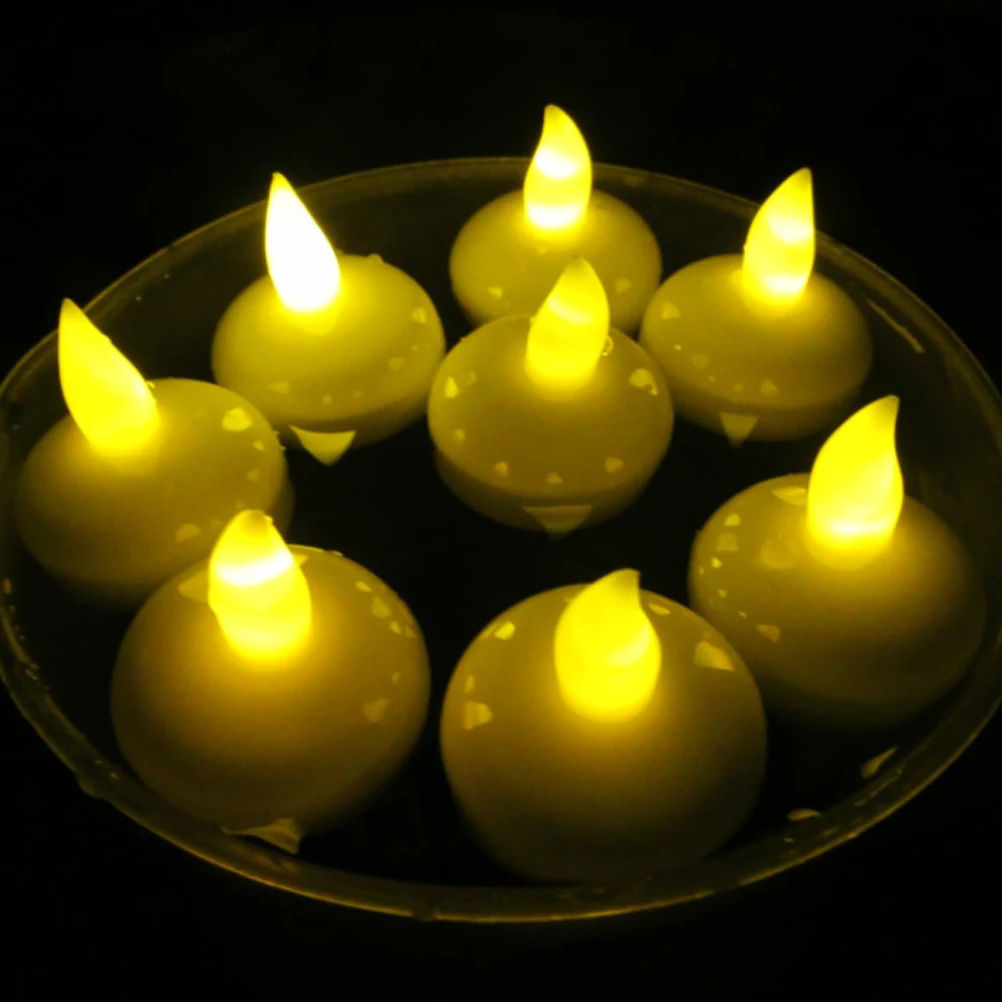 

24 Pcs Electronic Light LED Candles Tea Lights Floating Encounter Water Lamp