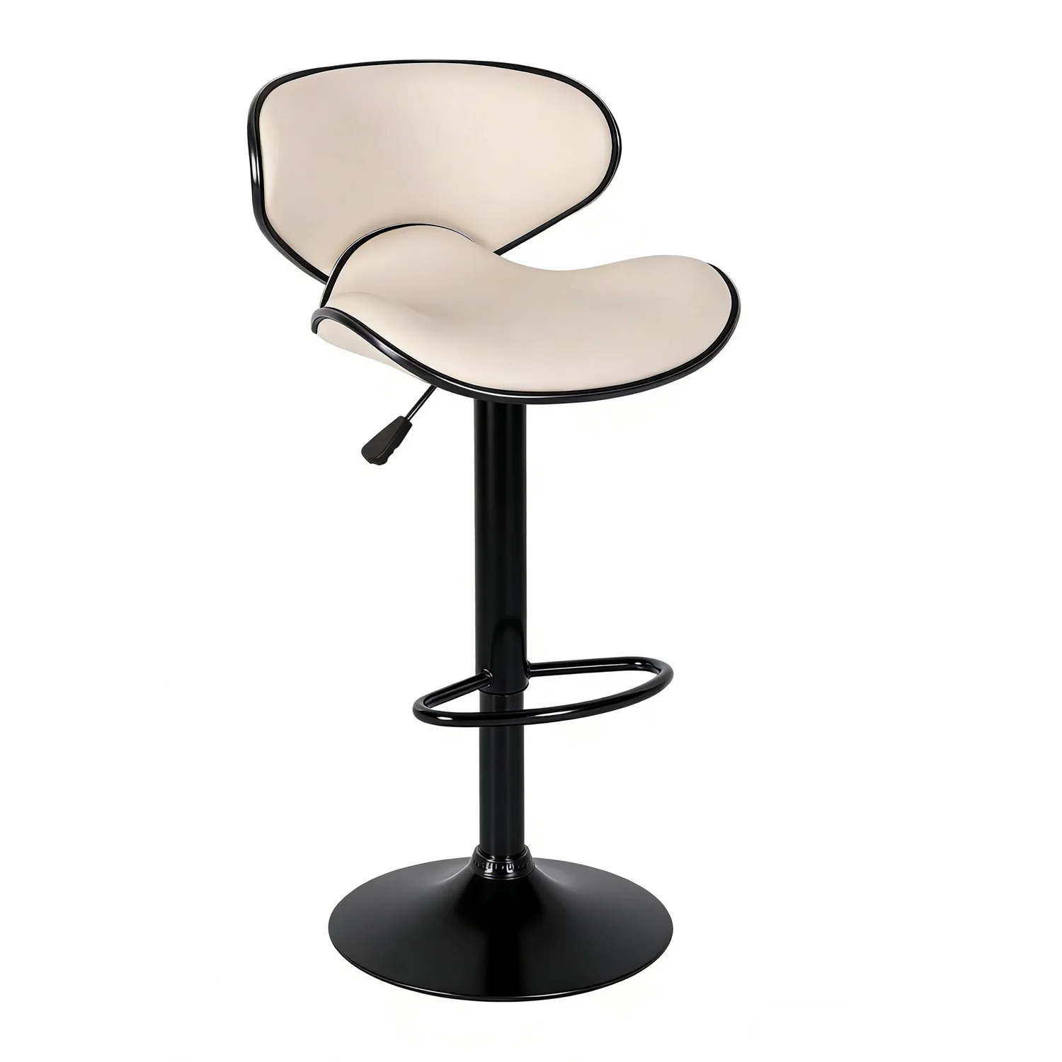 

Butterfly Bar Stool Swivel Adjustable Bar Chair Luxury Leather Counter Stool Metal Base for Kitchen Island Commercial