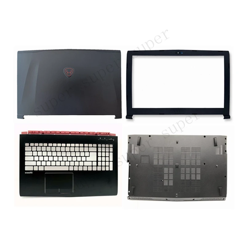 SSS+ LCD BACK COVER/BEZEL/PALMREST/BOTTOM CASE Compatible for MSI PE60 6QE/6QD/7RD