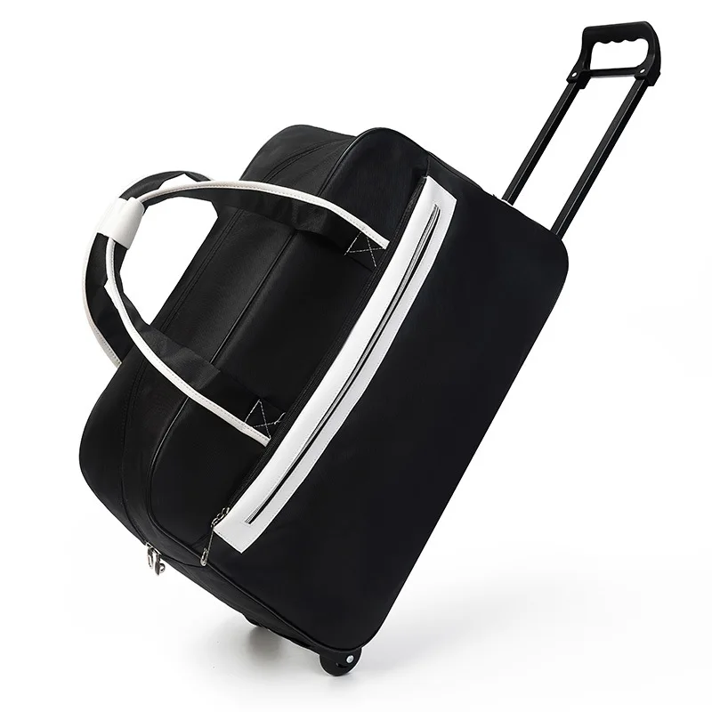 Travel Suitcase with Wheels Large Capacity Trolley Bag Lightweight Waterproof Oxford Rolling Luggage Bag Zipper Travel Bags