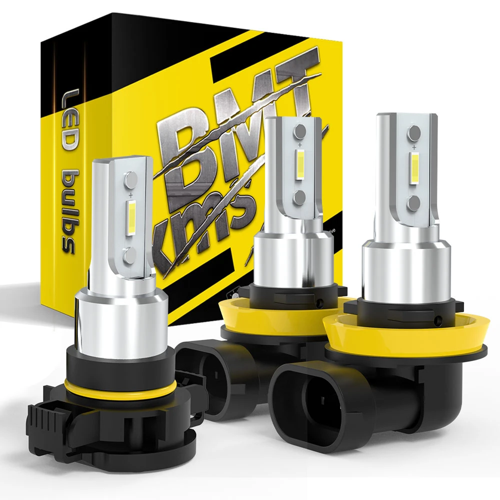

BMTxms 2PCS 6000Lm CANBUS H11 H8 PSX24W LED Fog Light Bulb 9005 9006 H10 9145 H16 5202 H27 881 880 LED DRL CSP Car Fog DRL Lamp