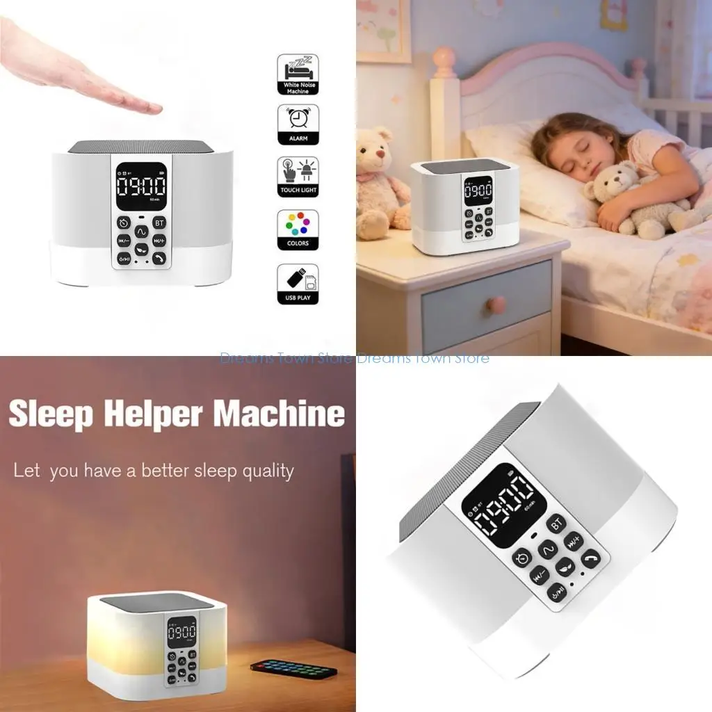 

HX6A Modern Wireless Speaker With White Noise Feature For Home Office Use And Travel Companion