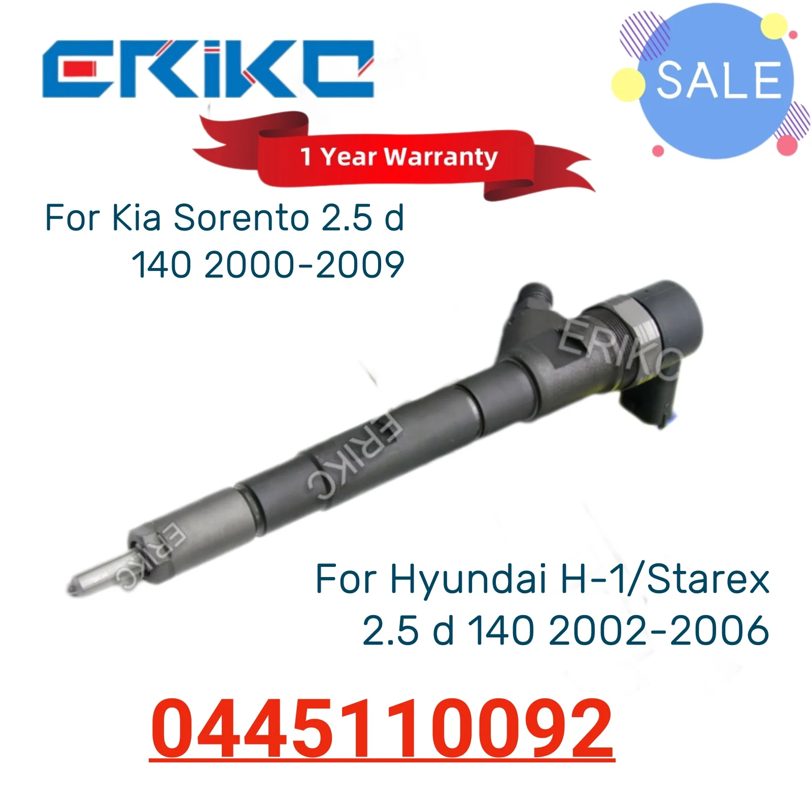 0445110192 Fuel Injectors Diesel 0 445 110 192 Auto Engine Injector 0445 110 192 Diesel Rail Injector for Hyundai Kia