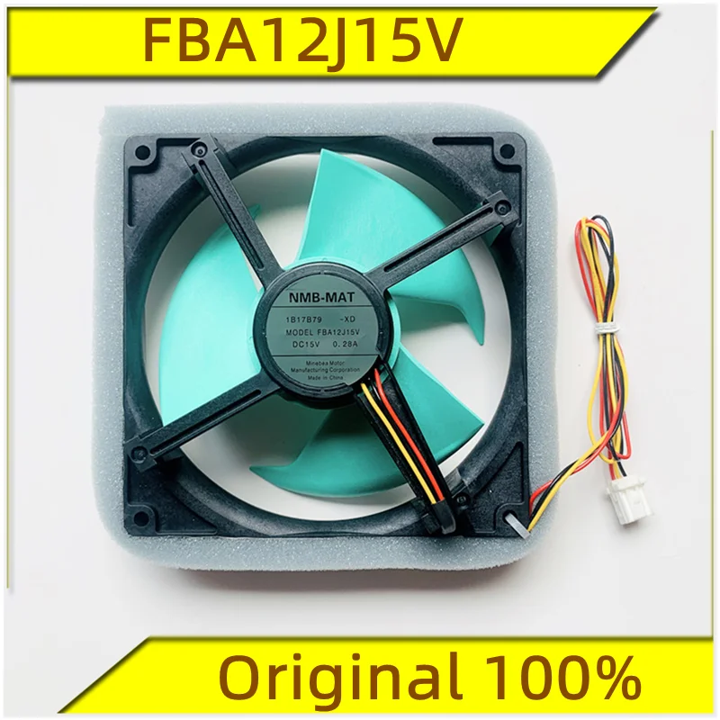 Original Sharp refrigerator cooling fan/fan/motor NMB- FBA12J15V 15V 0.28A NMB- MAT FBA12J15V