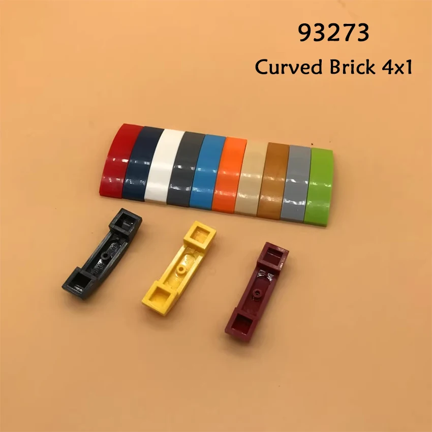 Aquaryta Education Building Block Parts 100/50/30pcs Compatible with Brand Technological 4x1 Curved Brick Arch Brick 93273