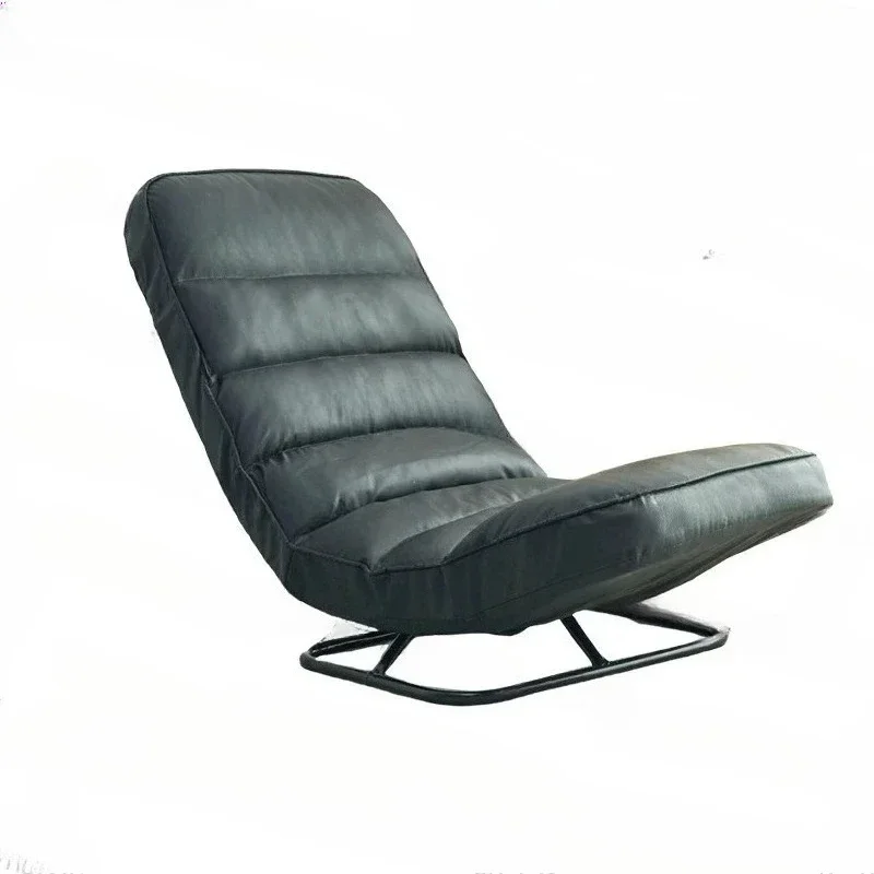 Technology cloth swivel chair lazy sofa can sleep, lie down, or turn to balcony for reading, single nap, bedroom small sofa