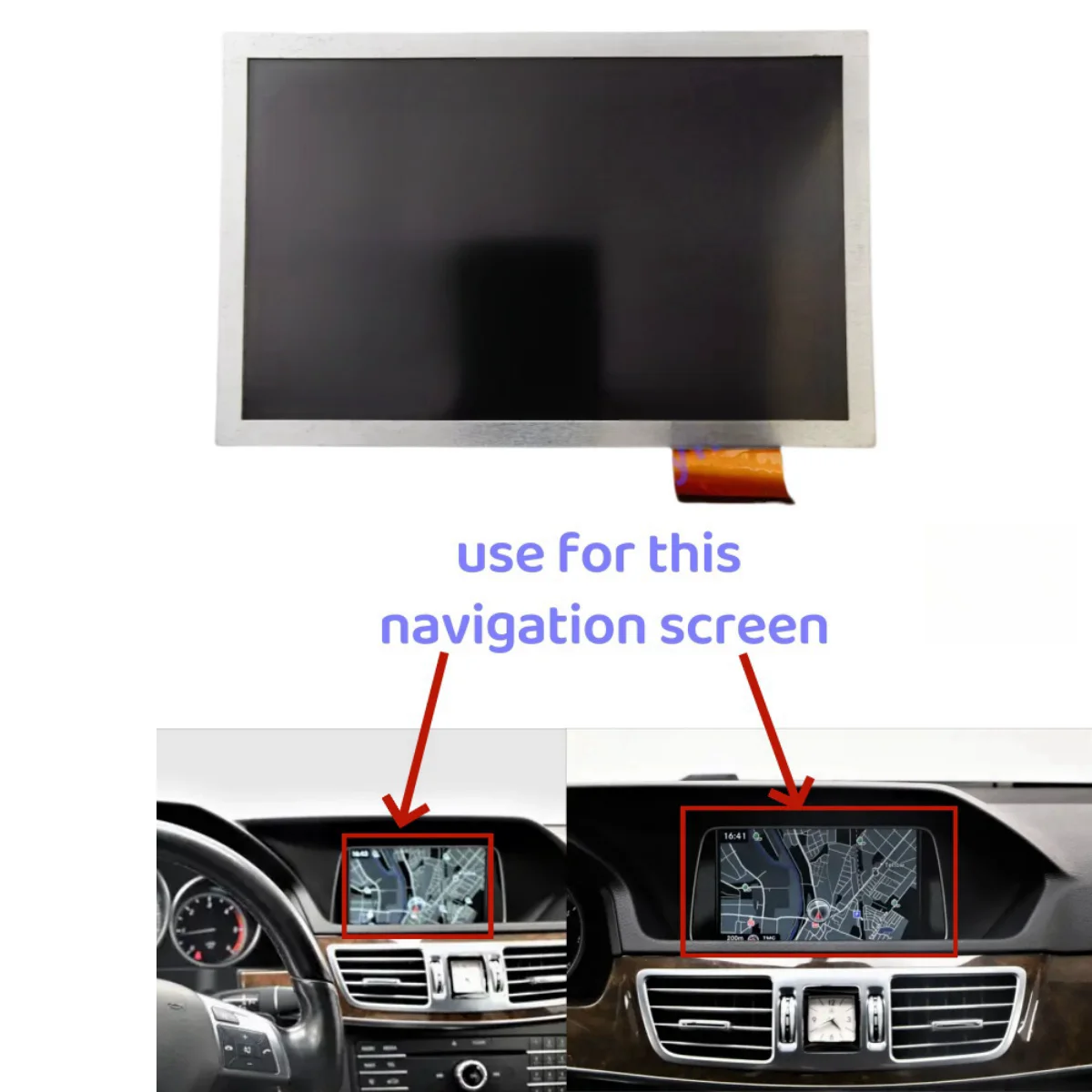 

7 inch LCD Display For 2010-2017 Mercedes-Benz A212 E Class E200 E250 E300 Car Navigation Entertainment Center Console Screen