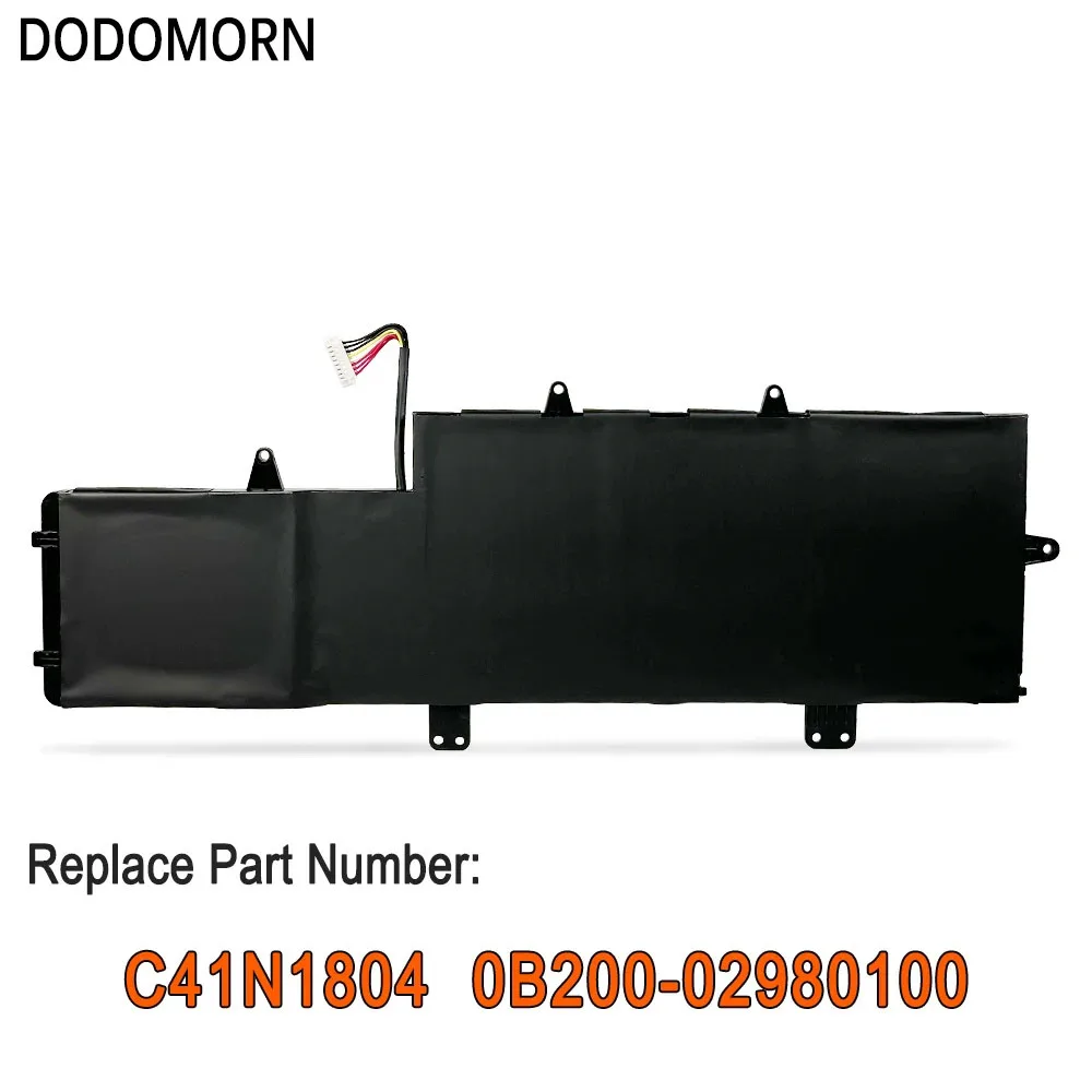 DODOMORN For ASUS ZenBook Pro 14 UX450FD UX450FDX UX450FDX-1A UX480 UX480FD C41N1804 Laptop Battery 4ICP6/60/72 15.4V 70Wh