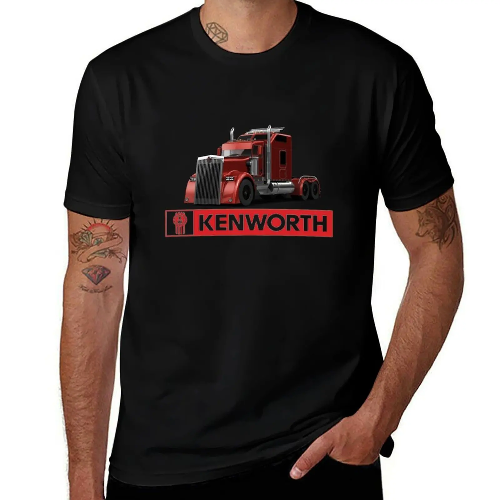 

t shirts t cotton t shirt cotton pack men 100% shirt T-Shirt Kenworth funny cotton