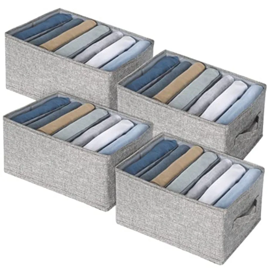 

Набор из 4 органайзеров для одежды в шкаф с 7 секциями, моющиеся, с разделителями для хранения вещей