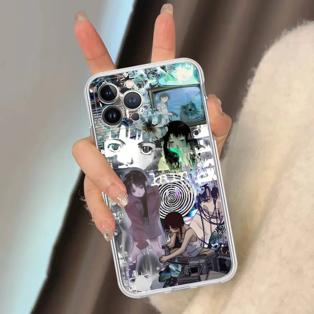 Serial Experiments Lain Phone Case For iPhone 15 14 13 12 Mini 11 Pro XS Max X XR SE 6 7 8 Plus Soft Silicone Cover