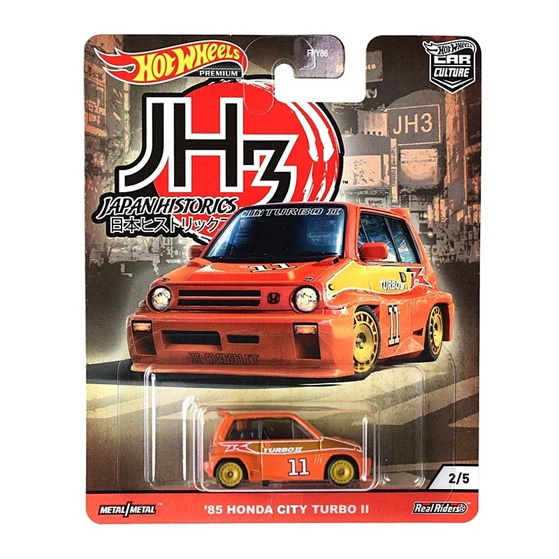 Original Hot Wheels Premium Car Culture Japan Historics JP3 Vehicle 1:64 Diecast Nissan Skyline Silvia Mazda Boys Toys for Kids