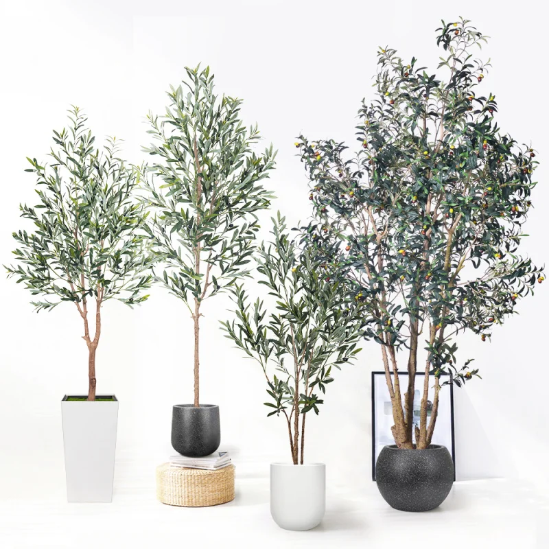 

Home Decor 5ft 180cm 6ft Artificial Olive Trees Faux Olive Tree with Silk Plastic Leaves Artificial Plant Shipping from the USA