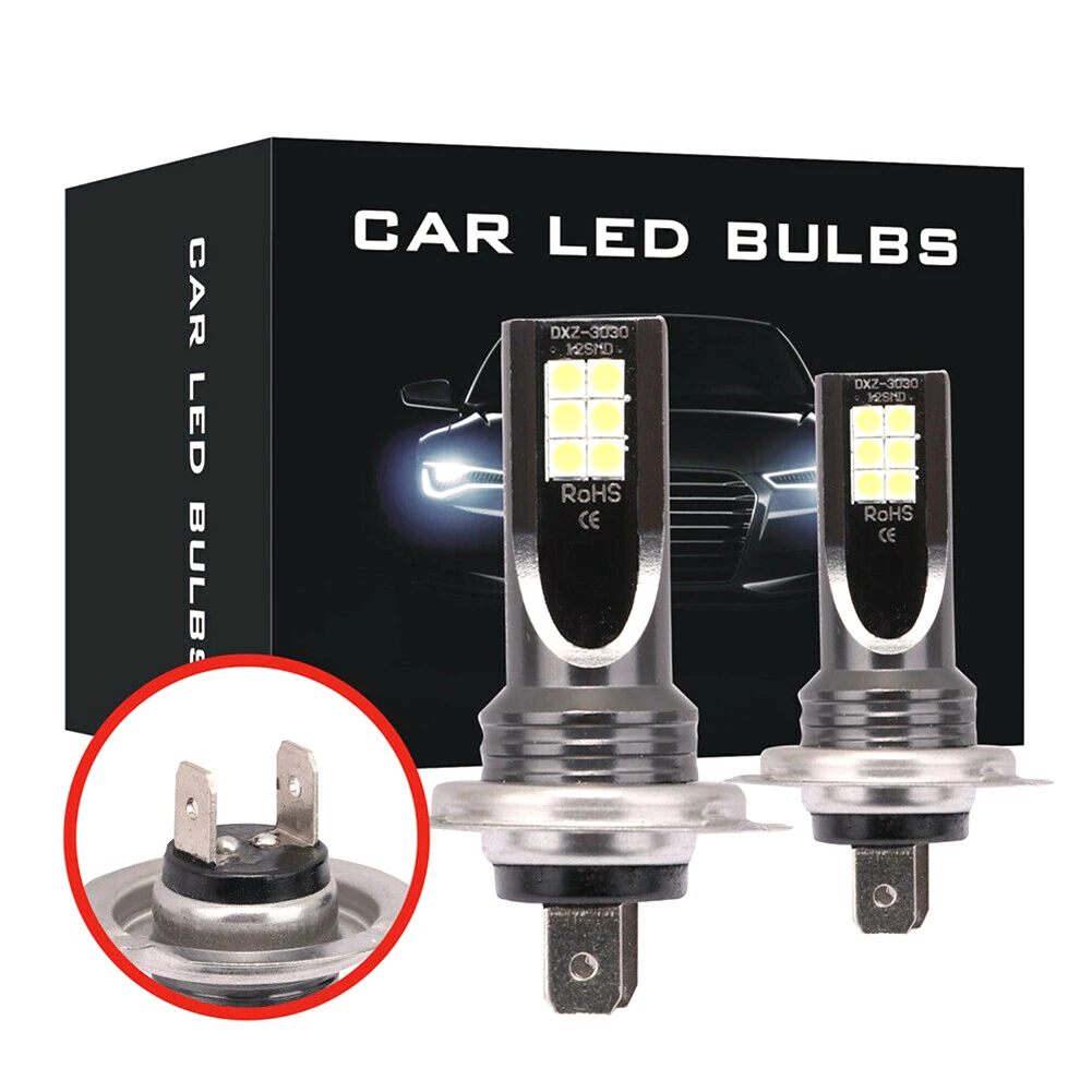 

H7 80W 10000Lm LED Car Headlight Conversion Globes Bulbs Beam 6000K Kit