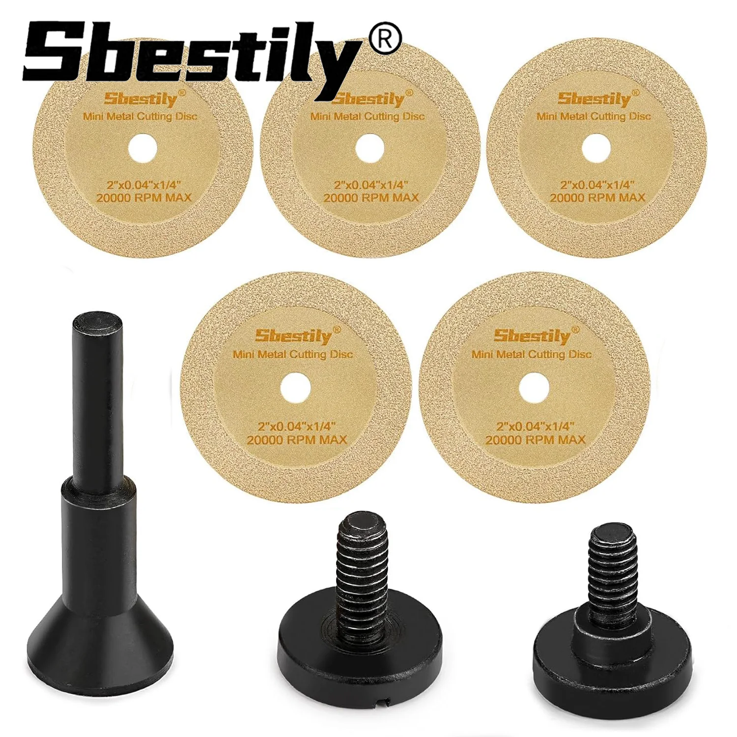 Sbestily 7 sztuk/zestaw 50mm diamentowa tarcza tnąca 2 "tarcza tnąca Mini brzeszczot do cięcia metalu stal nierdzewna drewno ceramiczne szkło