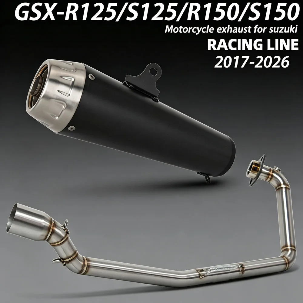 For Suzuki GSXR125/150 GSXS125/150 GSX-R/S125/R/S150 2017-26 Sport Motorcycle Exhaust Full System Manifold Muffler With DBKiller