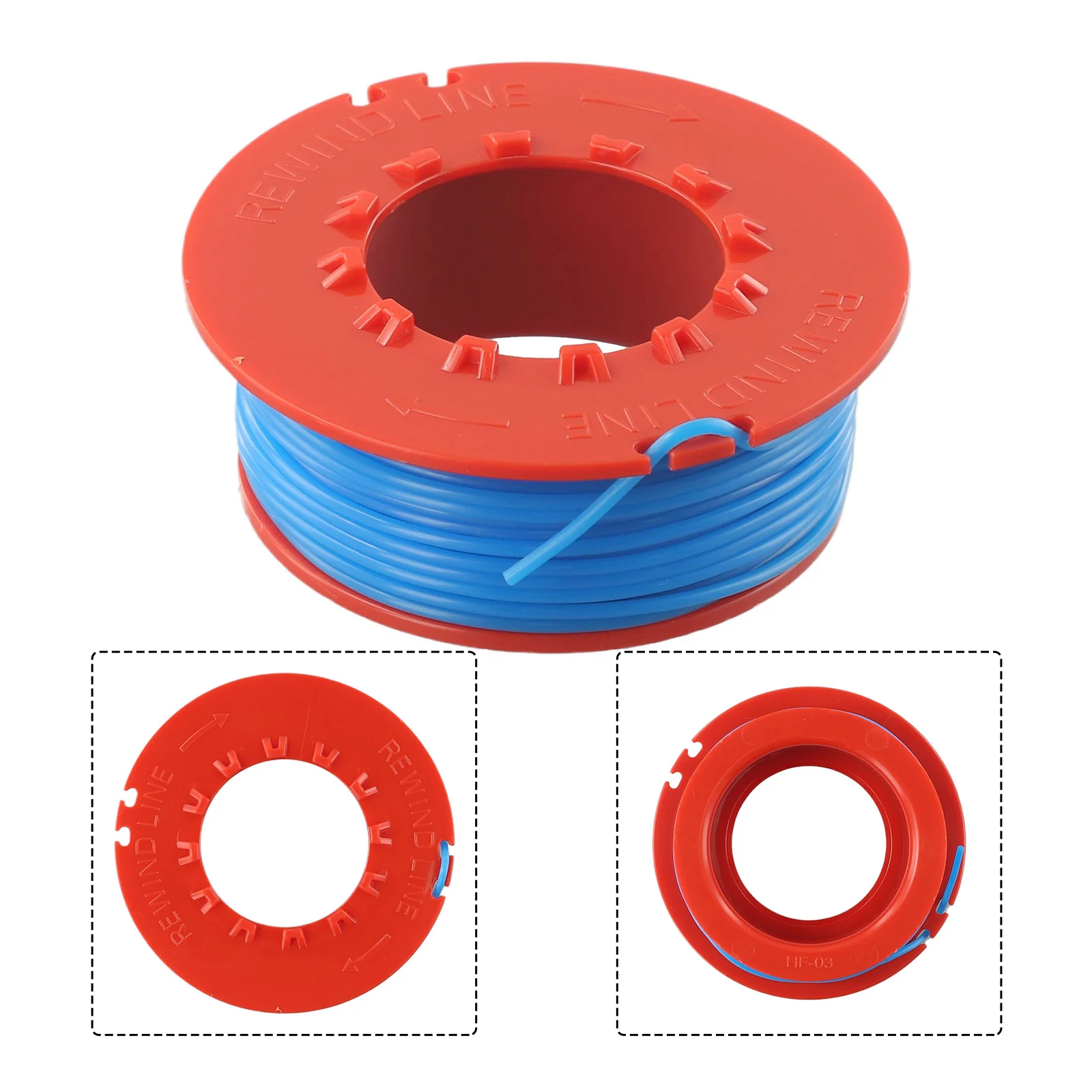 Spool line replacement kit for Flymo ET21 For Mini Trim ST Trimmer 3 pack fits FLY031 513106090/6 5131106090 part number 3031