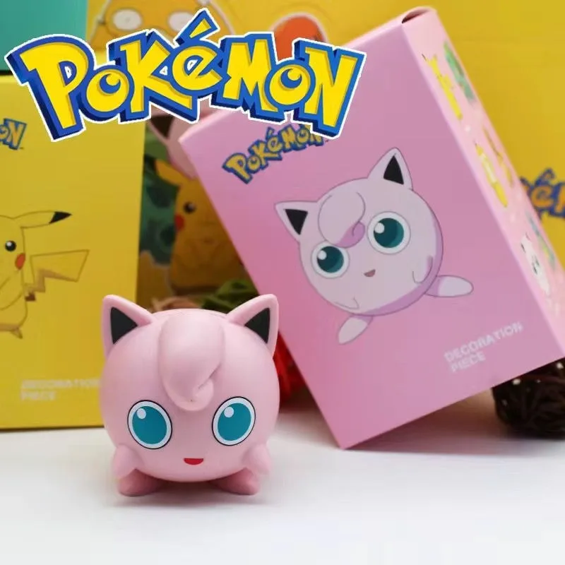 Boîte aveugle Pokemon-Kawaii Pikachu écureuil Psycanard figurines d'action à collectionner ornements de bureau poupées cadeaux pour enfants en gros