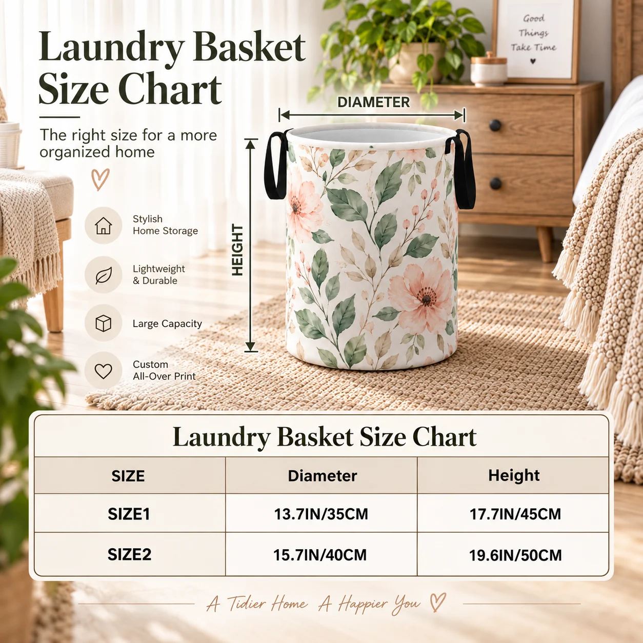 Custom Single-Layer Laundry Baskets Clothing Storage Baskets Custom Logo-Printed Toy Boxes Storage Containers Home & Kitchen