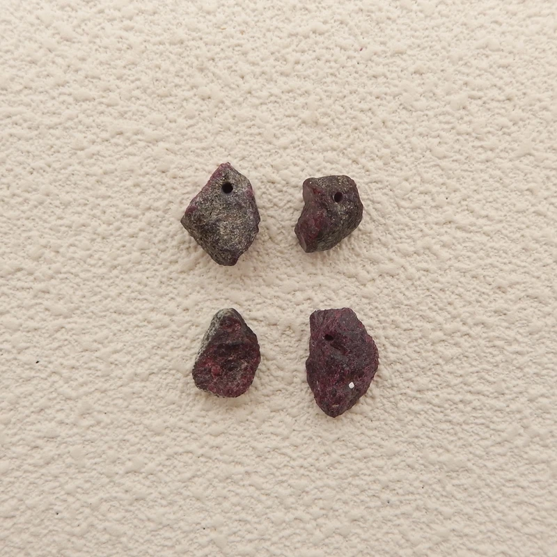 

Natural Rough Ruby Nugget Bead 12x9mm 17x12x7mm Drilled One of a Kind DIY Jewelry Supply 8.8g Randon Delivery