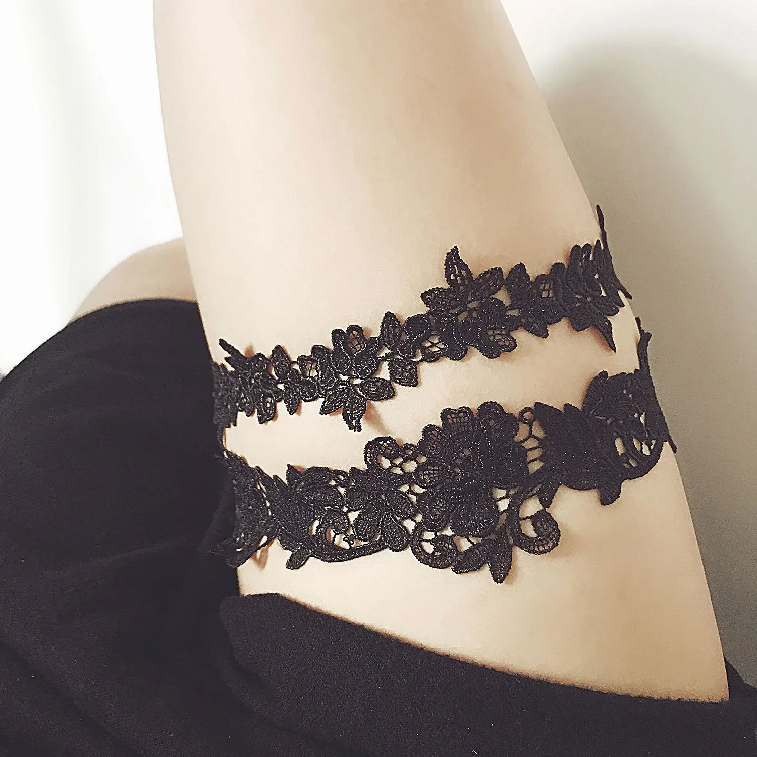 New Elastic Lace Leg Garter  Bride Wedding Accessories Bridal Cosplay Fashion Stocking