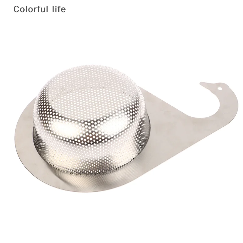 1 قطعة الفولاذ المقاوم للصدأ سوان استنزاف سلة مصفاة حوض المطبخ بالوعة استنزاف تصفية معلقة سلة المرشح ل بالوعة لوازم المطبخ #5