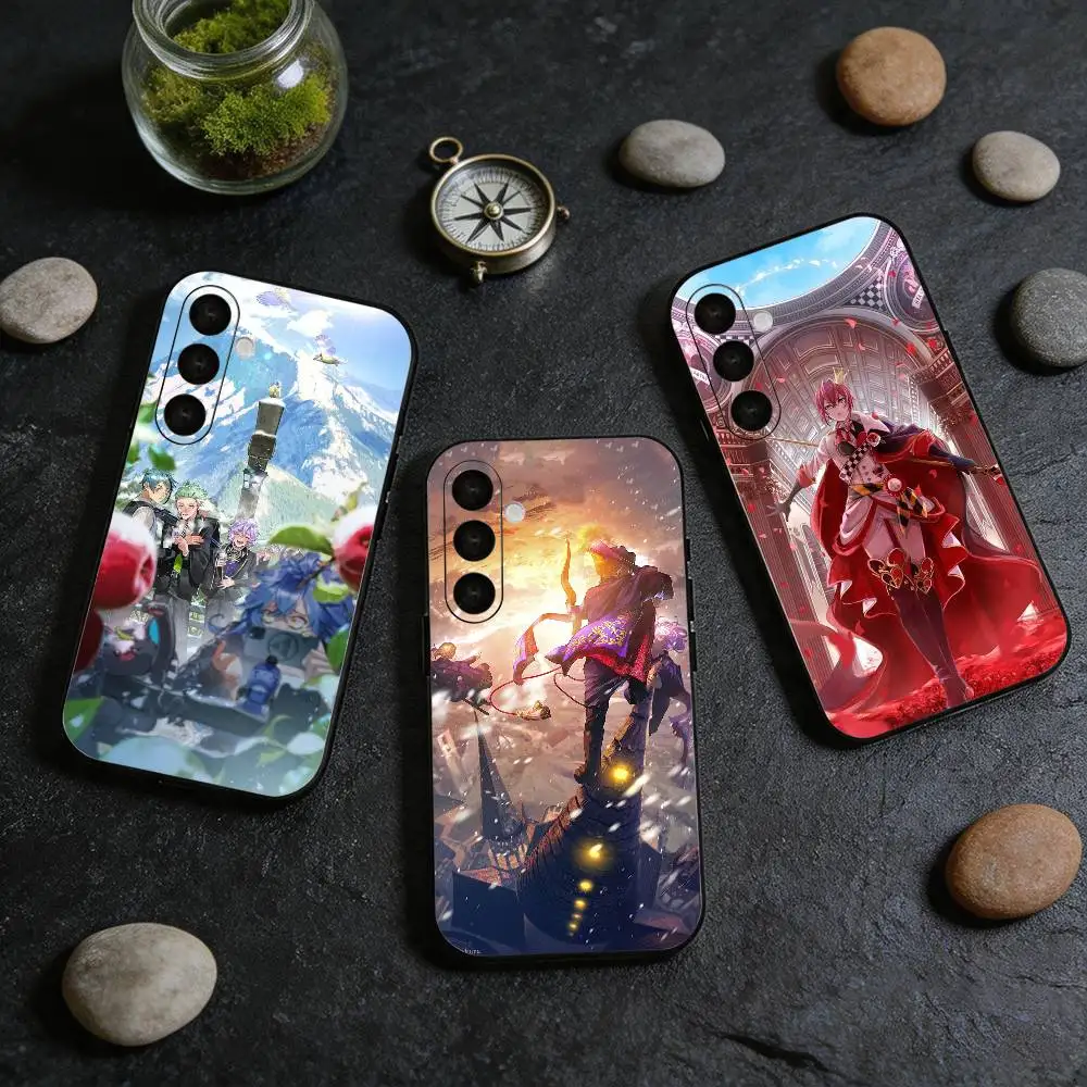 T-Twisted Game W-Wonderland  Black Soft Case for Samsung Galaxy A73 72 71 70 53 52 A1 Others Cover