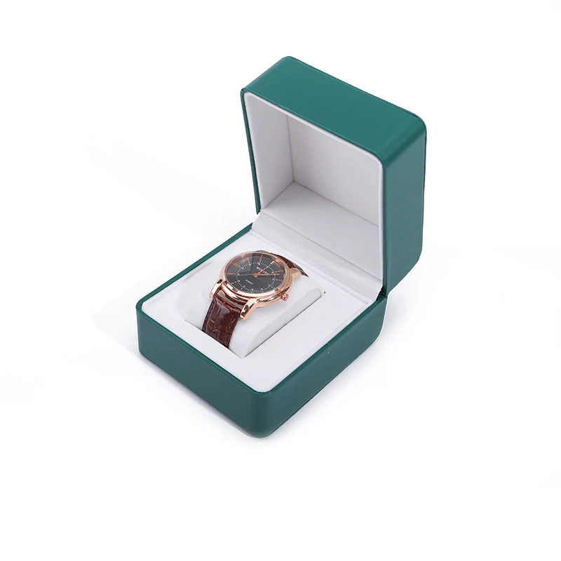 

Brushed Leather Watch Box Flip Cover PU Leather Watch Jewelry Storage Box Bracelet Packaging Gift Wristwatch Box