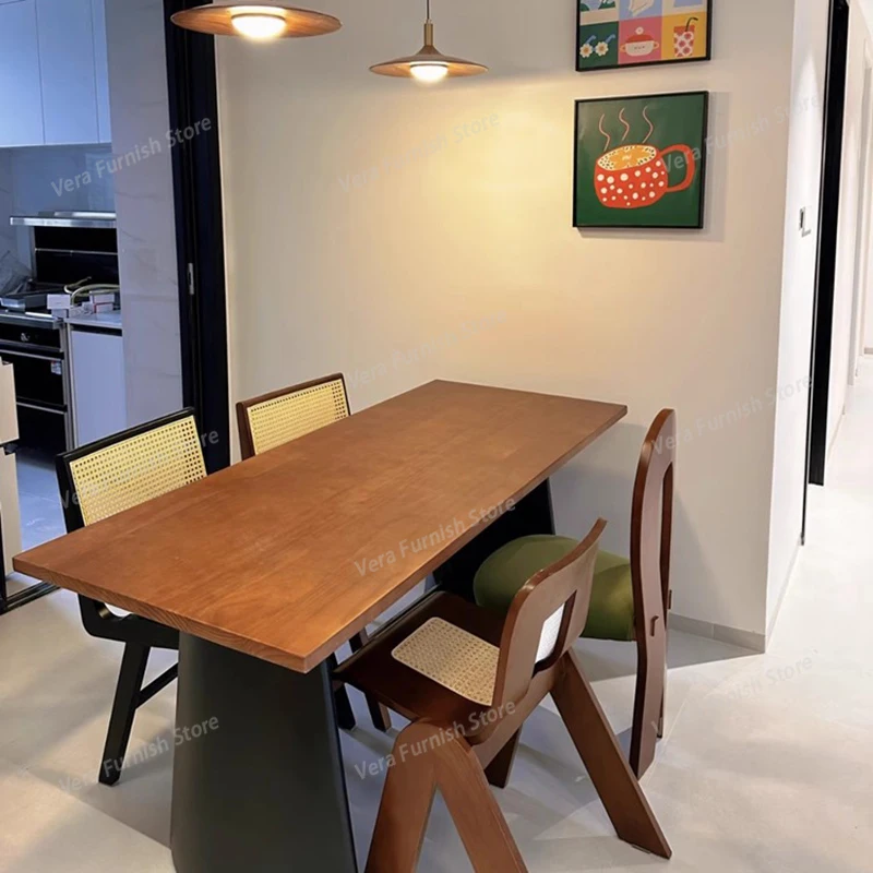 

Mid-century Style Dining Table Nordic Living Room Designer Dining Table Luxury Kitchen Dining Room Furniture Tavolo Pranzo FYDT