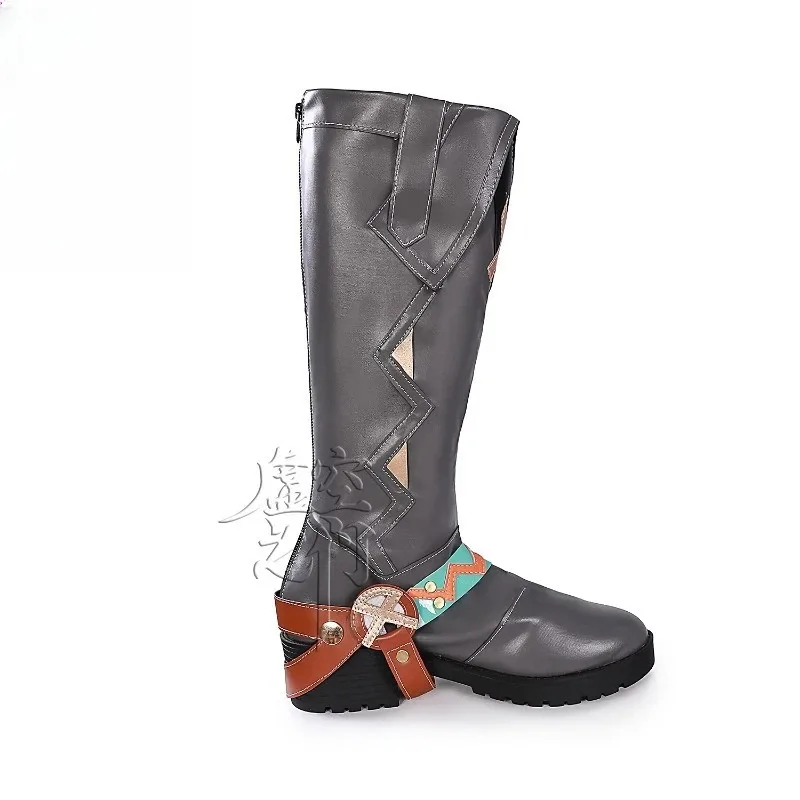 

Game Genshin Impact Ifa Cosplay Shoes Halloween Carnival New Men's and Women's Leather Boots Fashion Ifa High Heels
